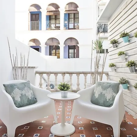 Group Blue And White Hotel